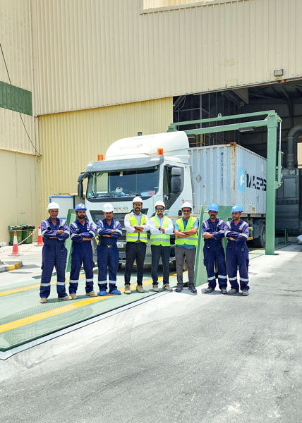 LGC crew with company truck on site